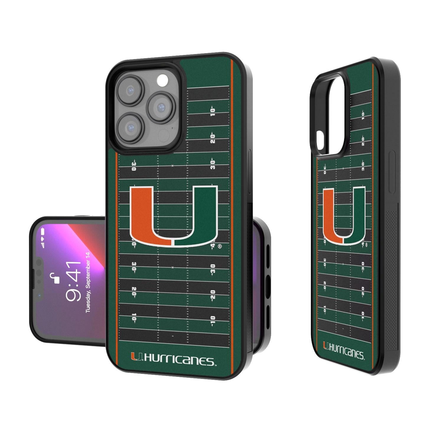 Miami Hurricanes Football Field Bump Case