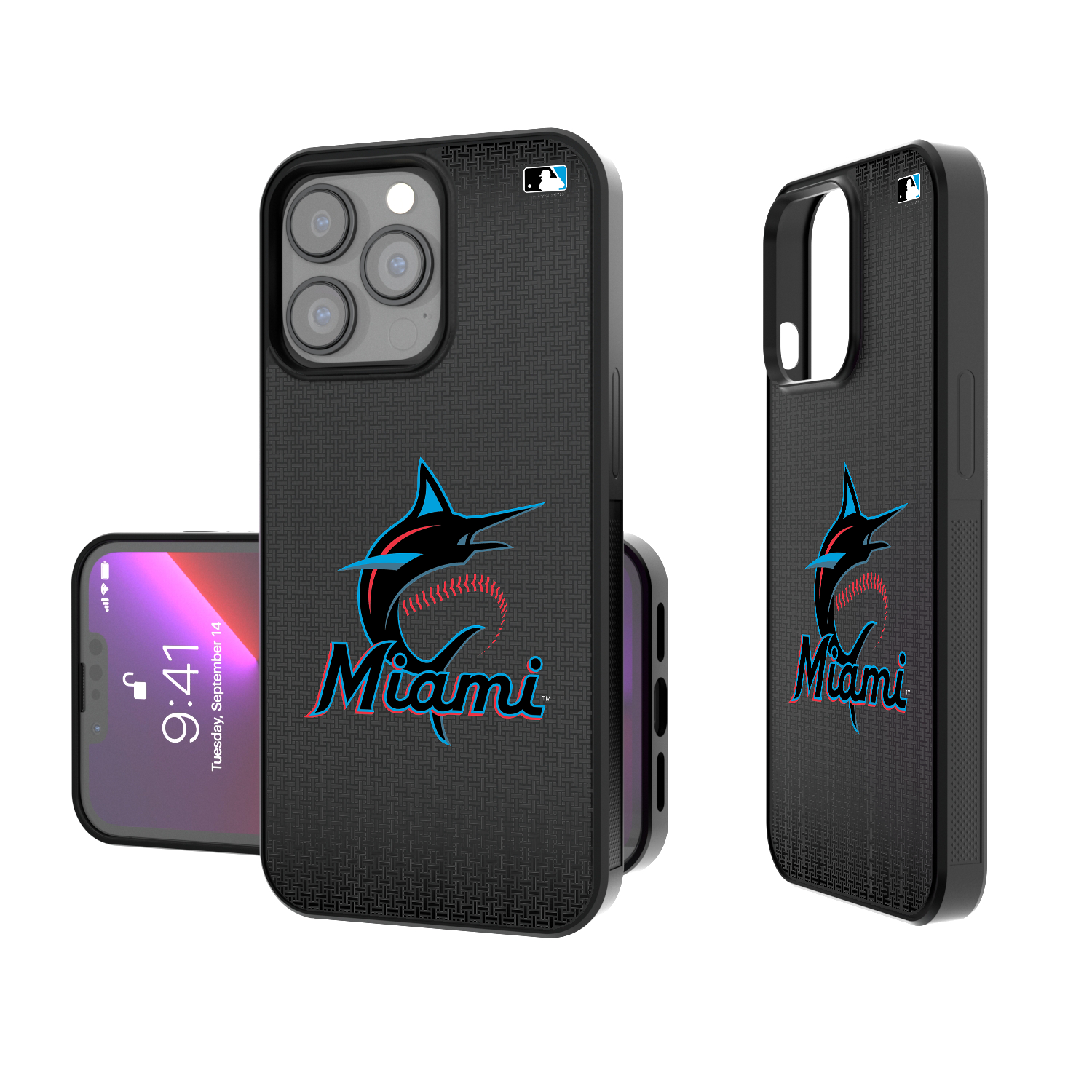 Miami Marlins Linen Bump Phone Case