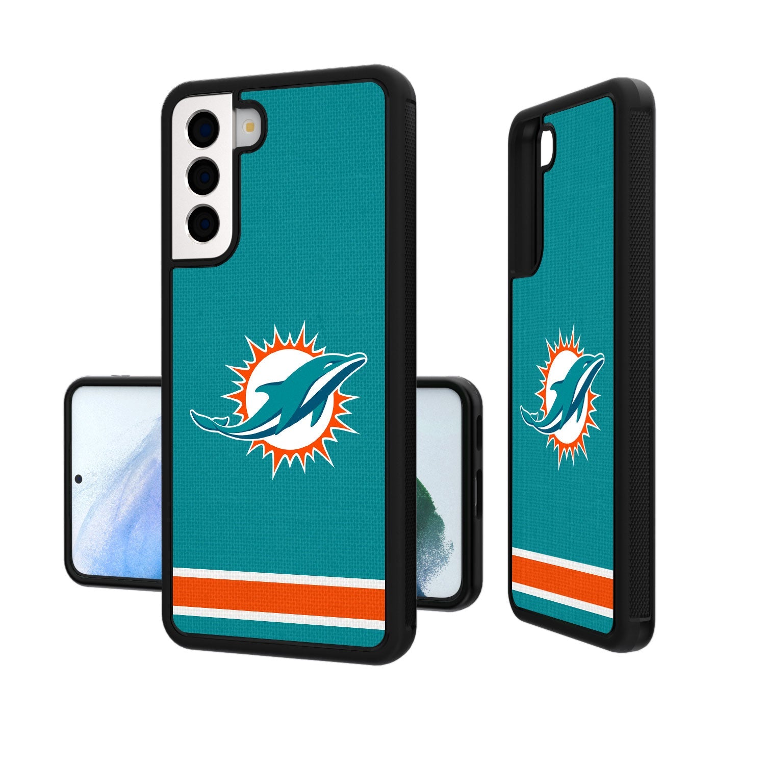 Miami Dolphins Stripe Bump Case