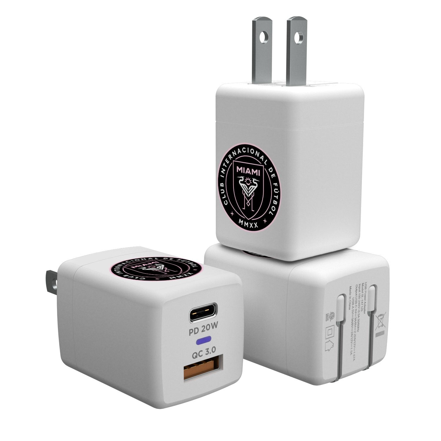 Inter Miami CF Insignia USB A/C Charger