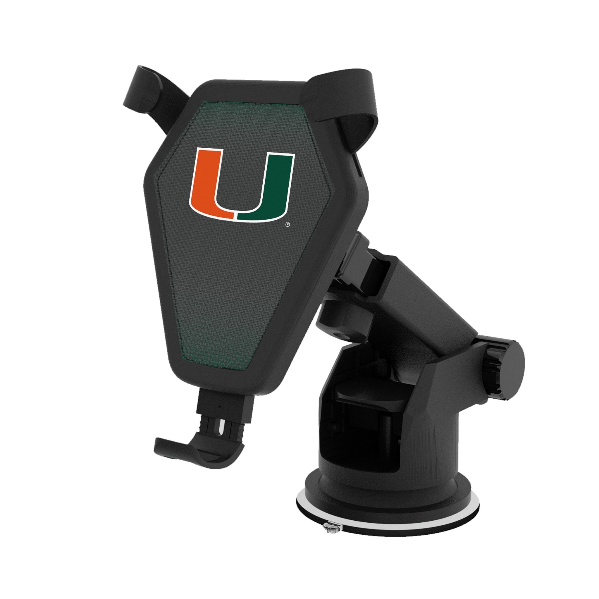 Miami Hurricanes Linen Wireless Car Charger