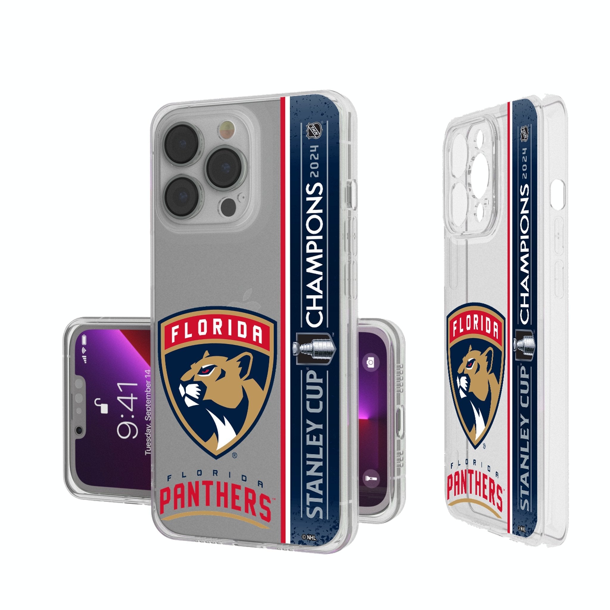 Florida Panthers 2024 Stanley Cup Clear Phone Case