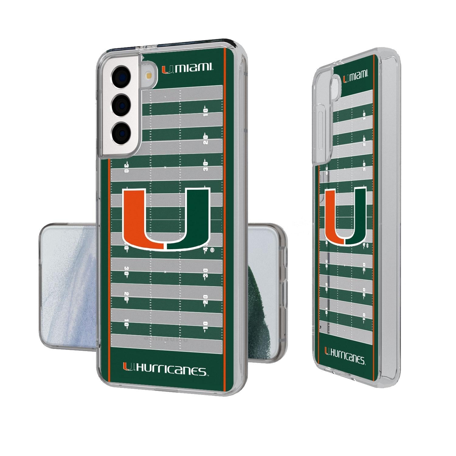 Miami Hurricanes Football Field Clear Case