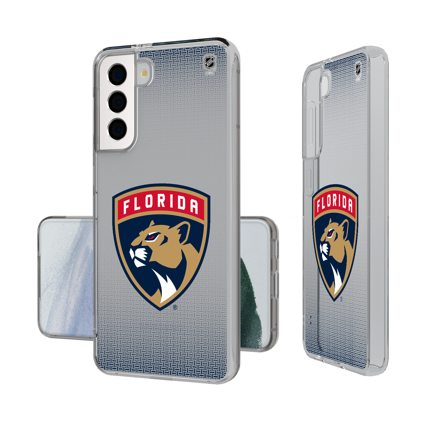 Florida Panthers Linen Clear Phone Case