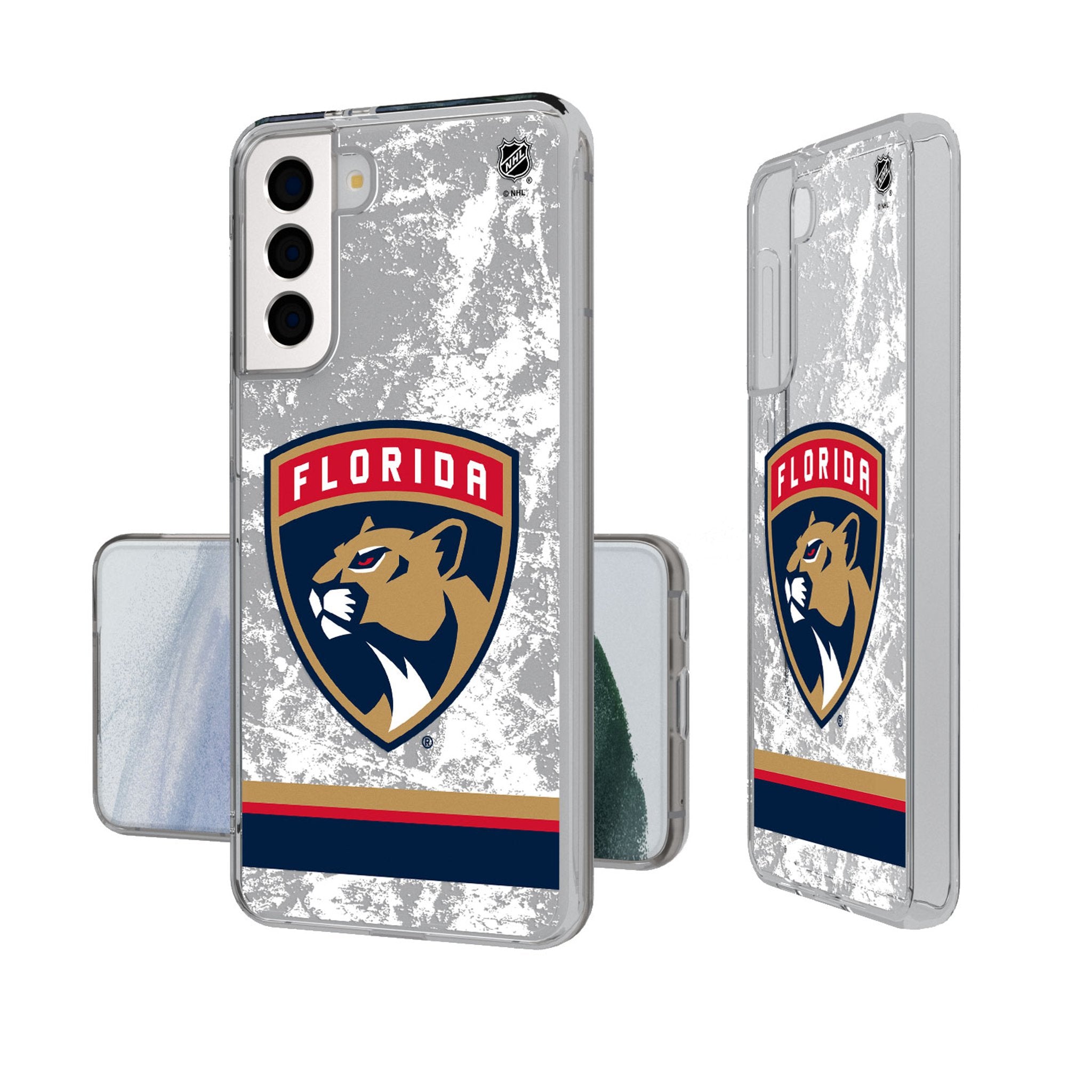 Florida Panthers Ice Stripe Clear Case