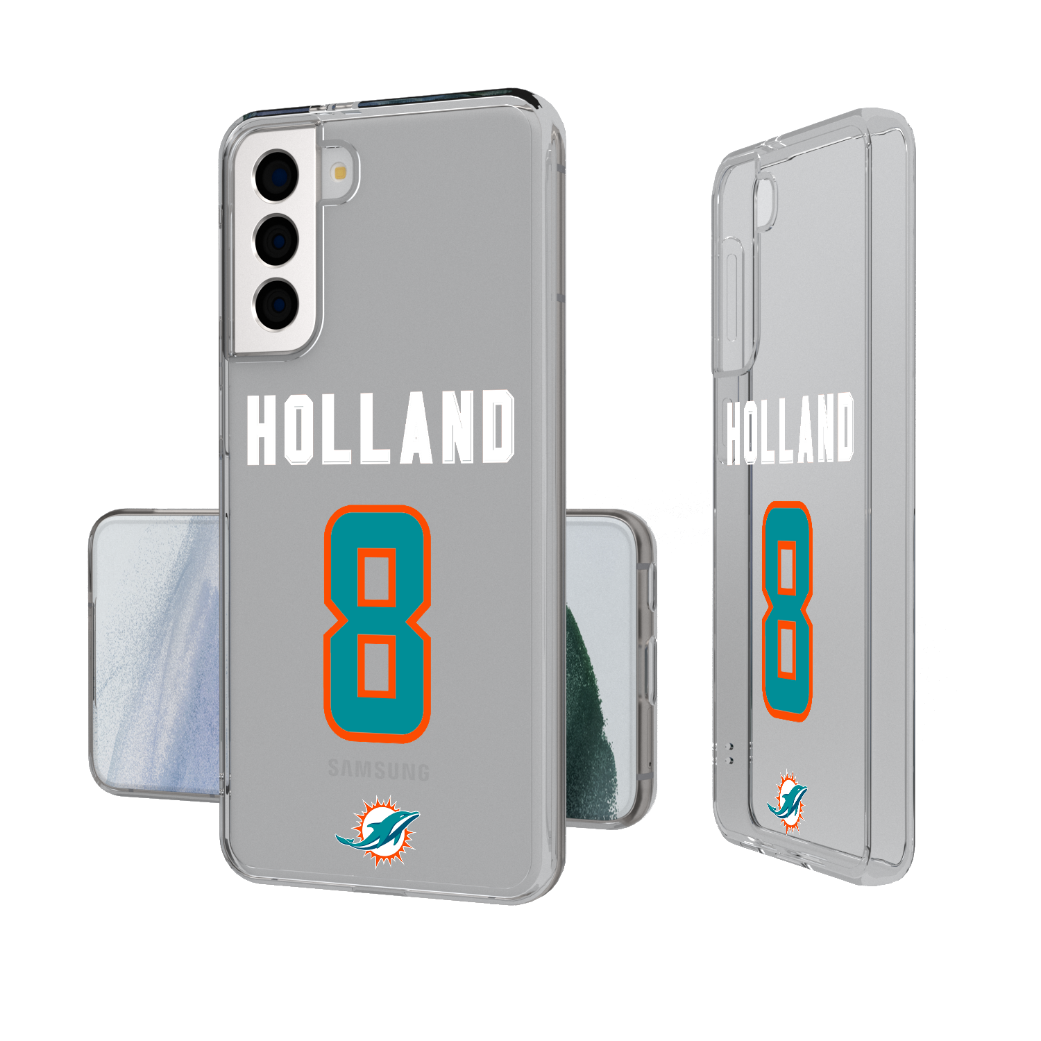 Jevon Holland Miami Dolphins 8 Ready Clear Phone Case