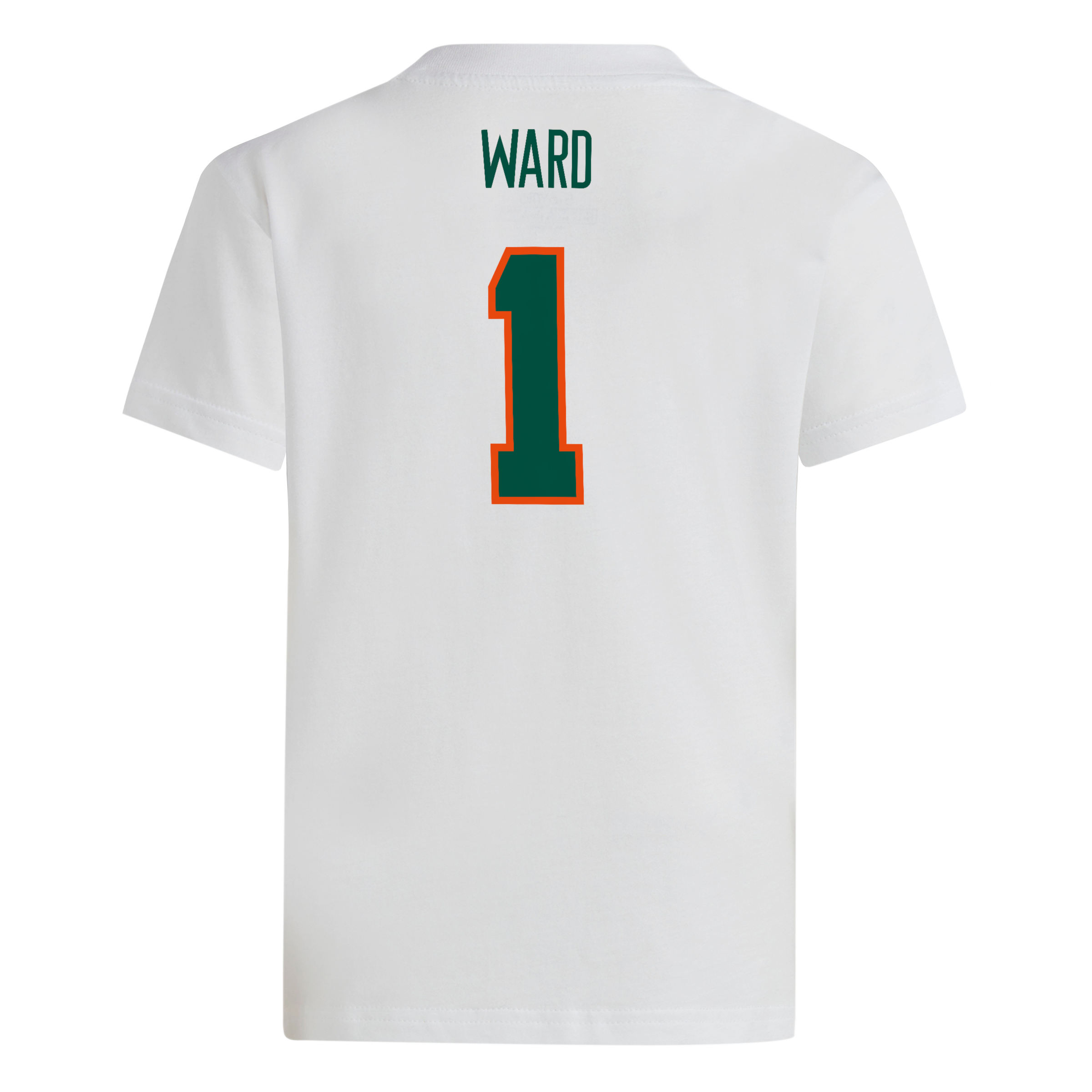 Miami Hurricanes adidas 2025 Youth Cam Ward Player T-Shirt - White