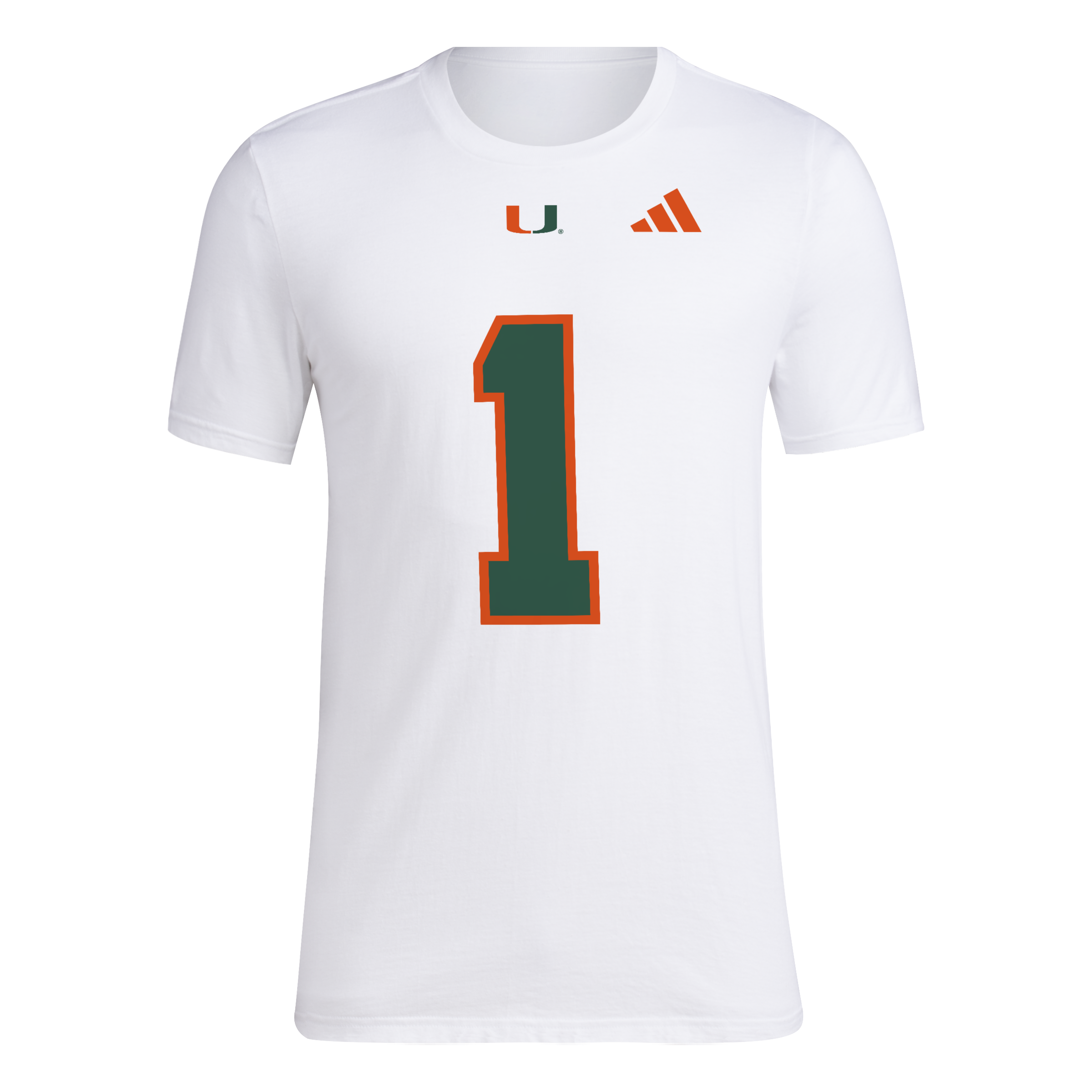 Miami Hurricanes adidas 2025 Cam Ward Player T-Shirt - White