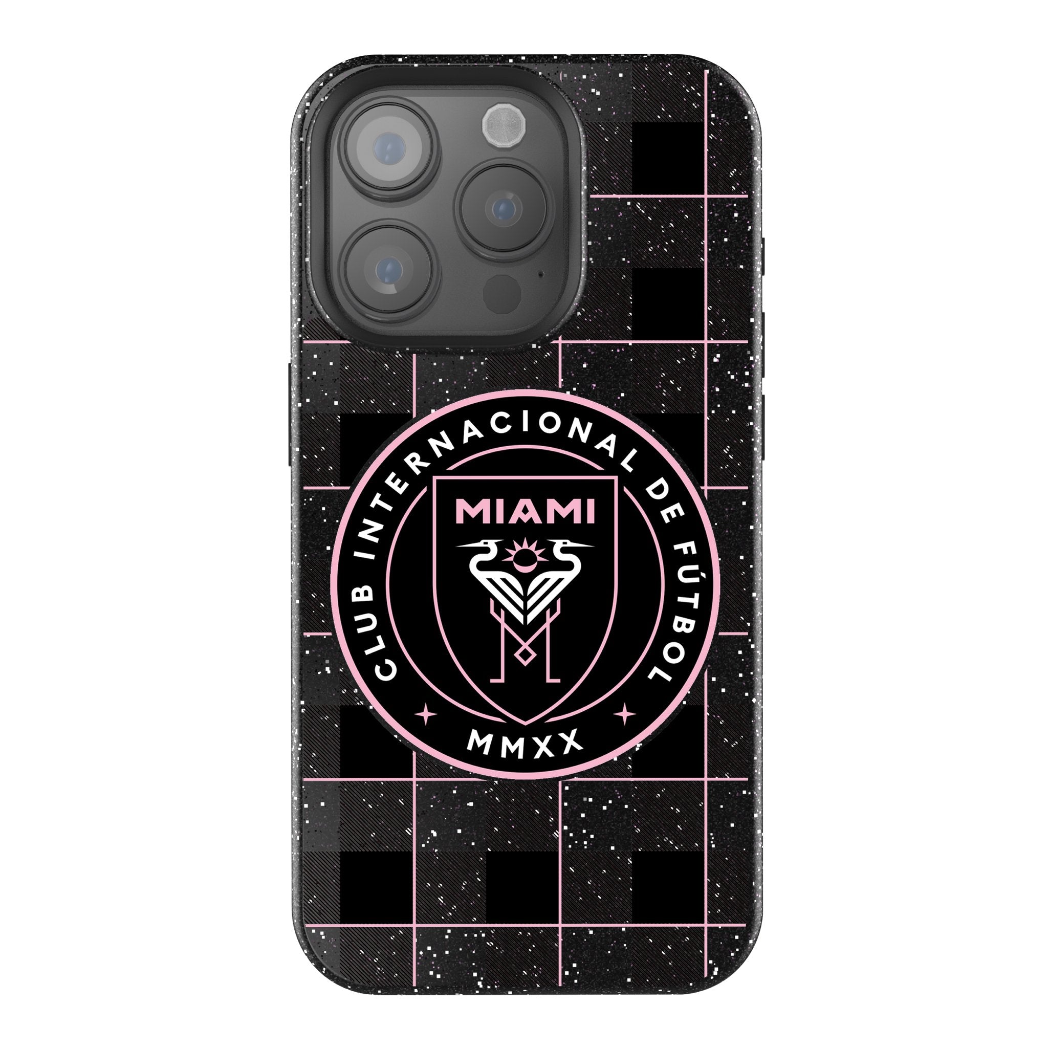 Inter Miami CF  Plaid Bling Phone Case