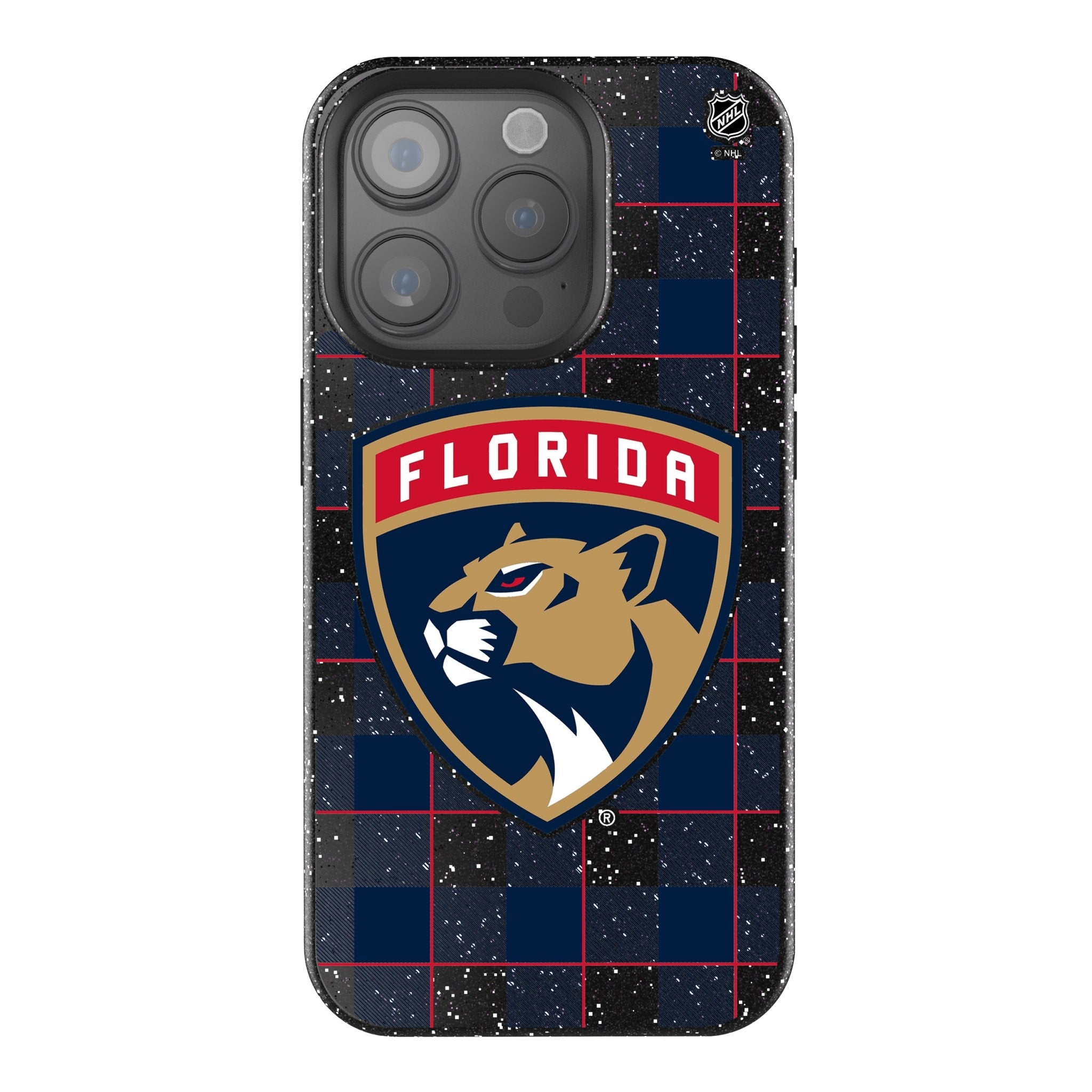 Florida Panthers Plaid Bling Phone Case