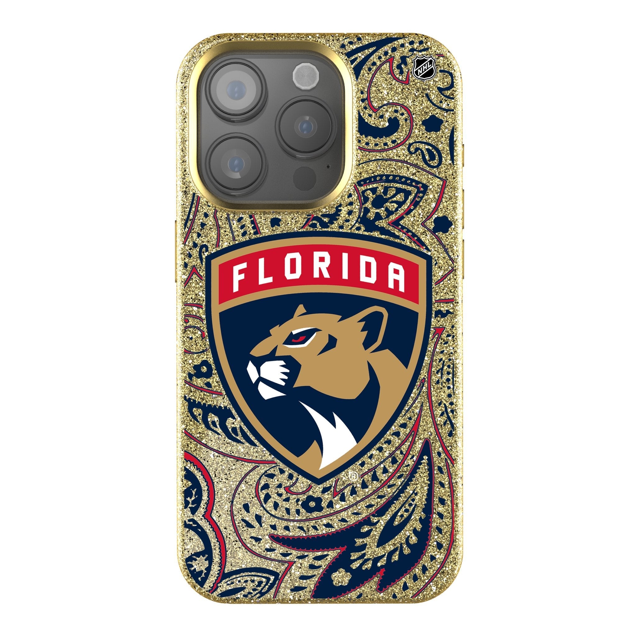 Florida Panthers Paisley Bling Phone Case