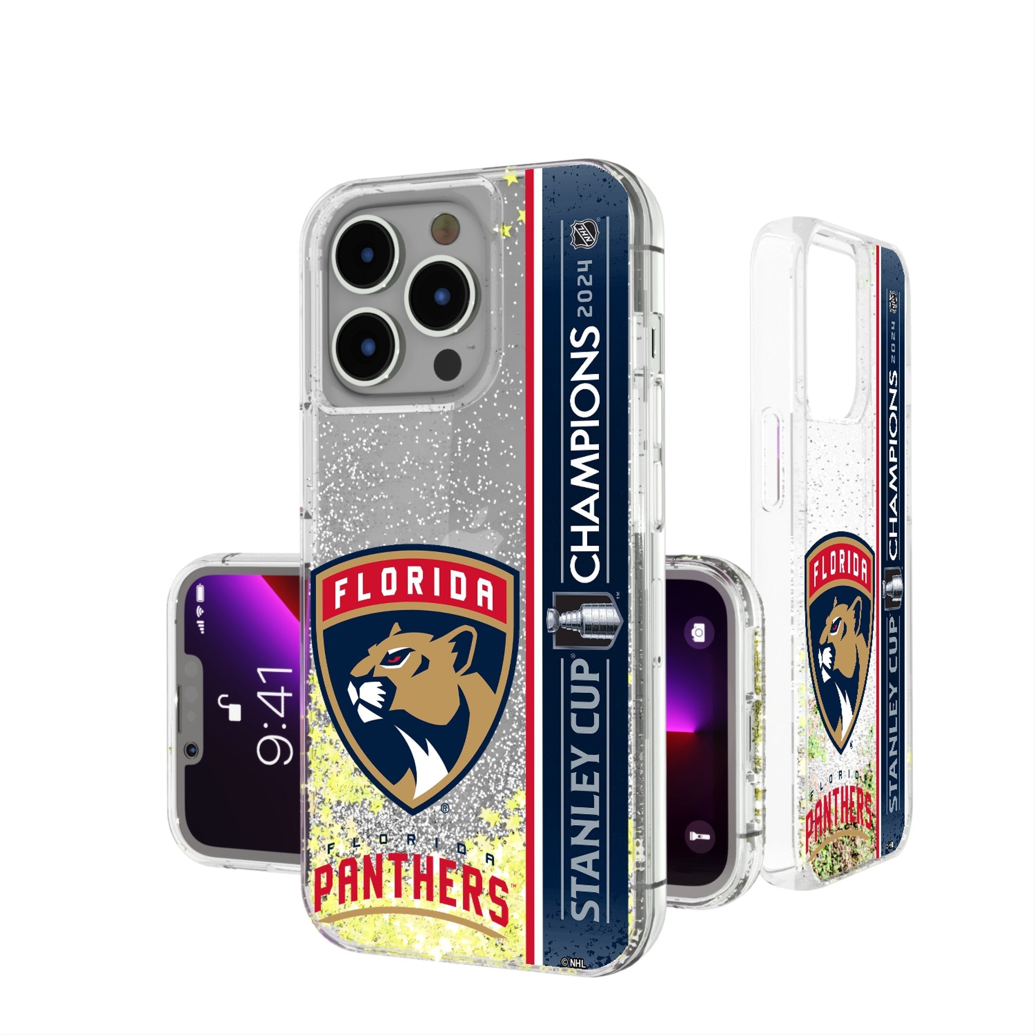 Florida Panthers 2024 Stanley Cup Glitter Phone Case