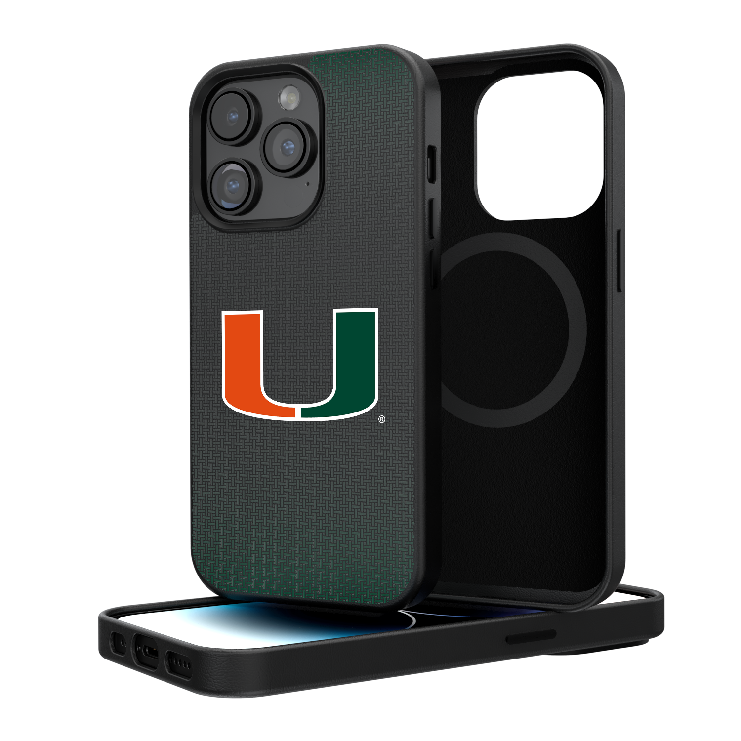 Miami Hurricanes Linen Magnetic Phone Case