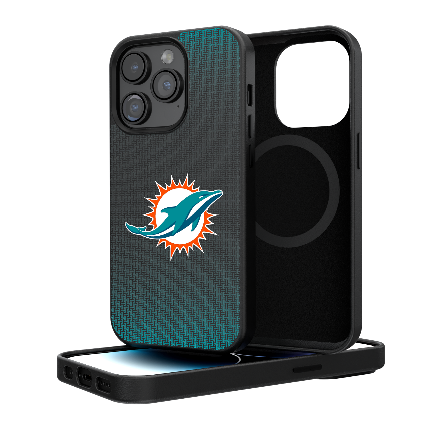 Miami Dolphins Linen Magnetic Phone Case