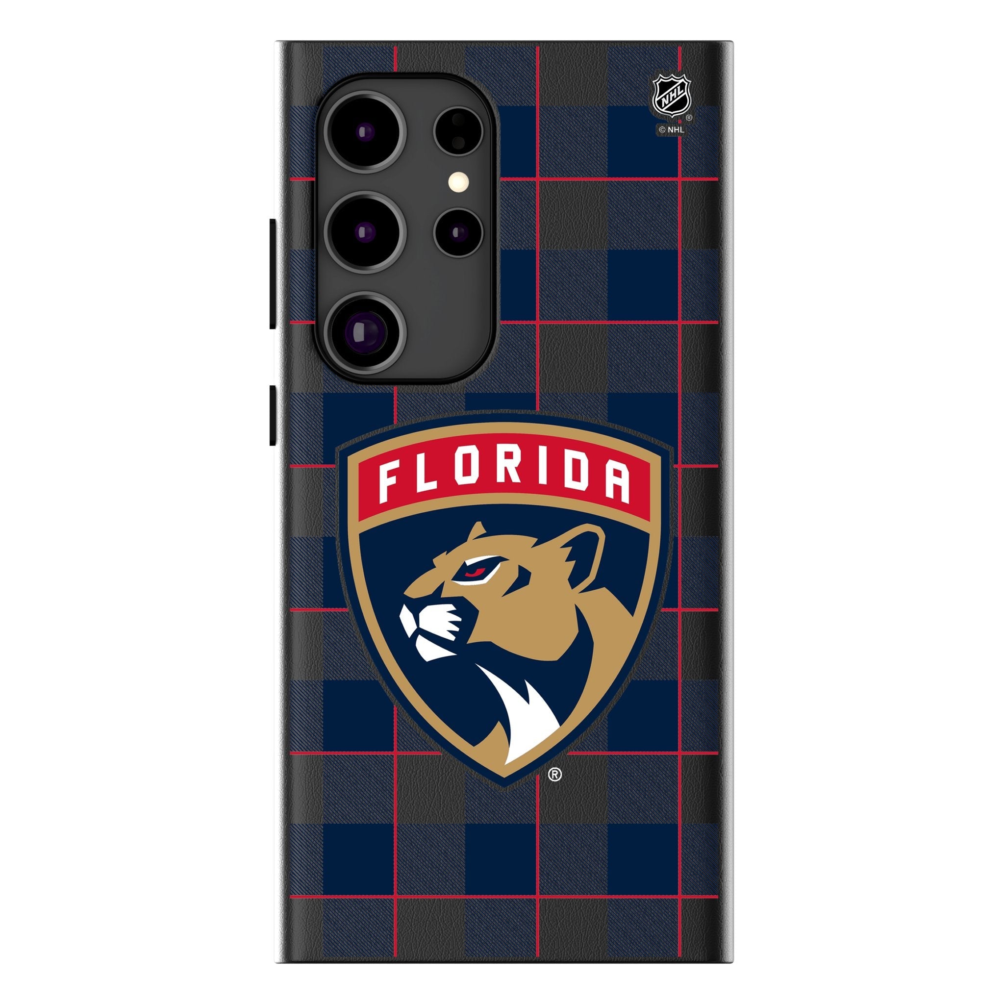 Florida Panthers Plaid MagSafe Compatible Phone Case