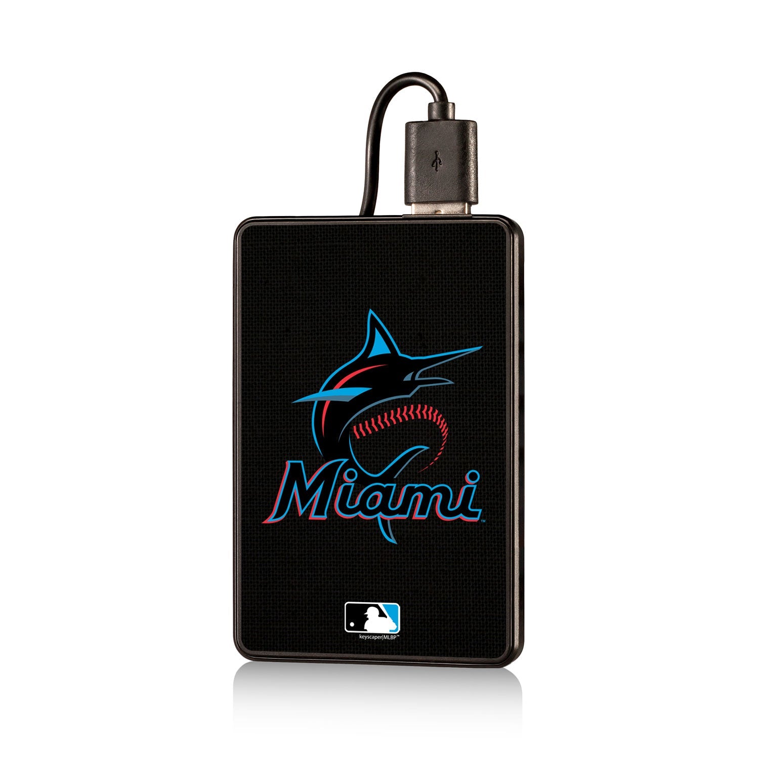 Miami Marlins Marlins Solid 2200mAh Credit Card Powerbank