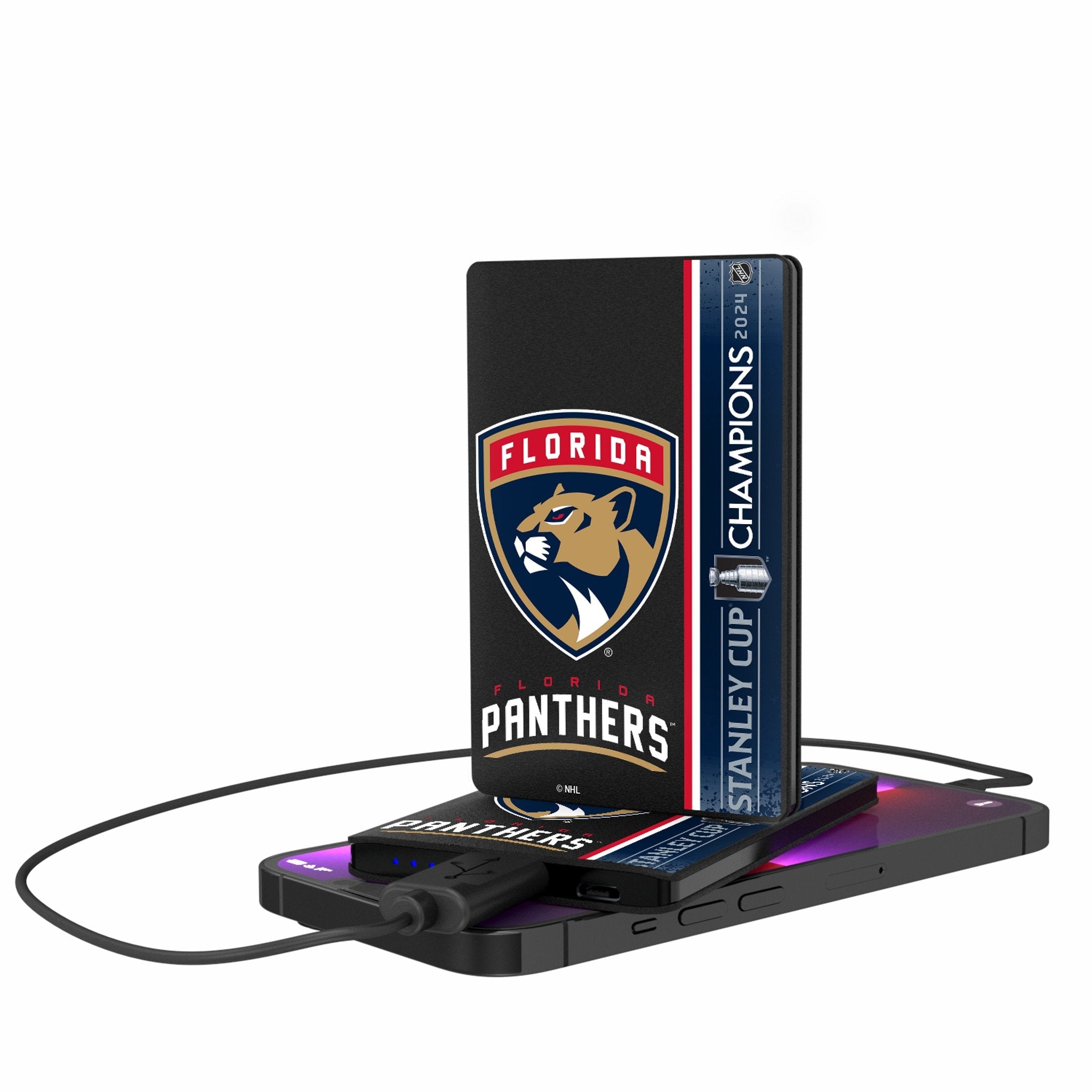 Florida Panthers 2024 Stanley Cup 2500mAh Credit Card Powerbank