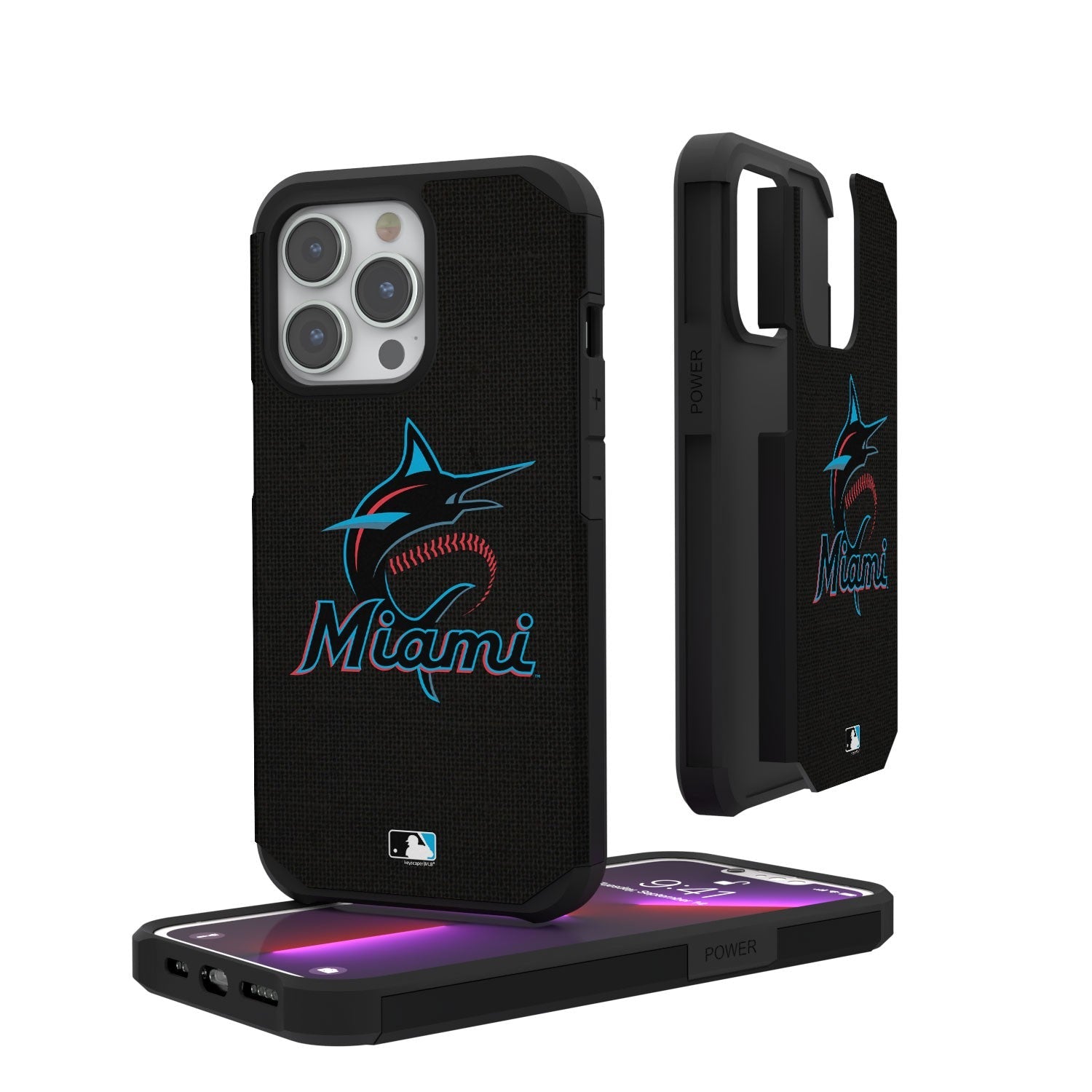 Miami Marlins Solid Rugged Case