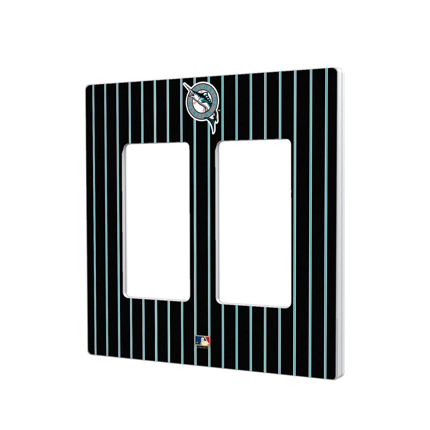 Miami Marlins 1993-2011 - Cooperstown Collection Pinstripe Hidden-Screw Light Switch Plate