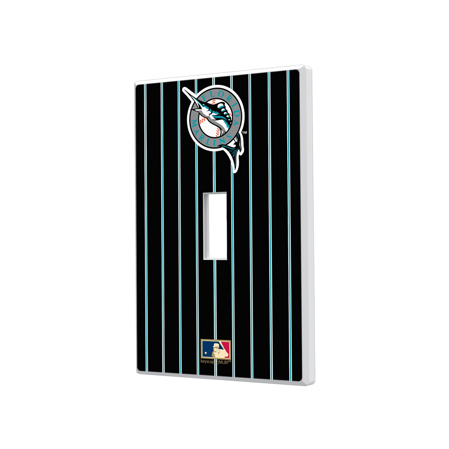 Miami Marlins 1993-2011 - Cooperstown Collection Pinstripe Hidden-Screw Light Switch Plate