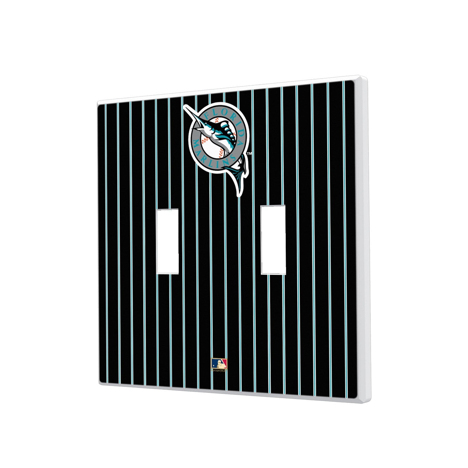 Miami Marlins 1993-2011 - Cooperstown Collection Pinstripe Hidden-Screw Light Switch Plate