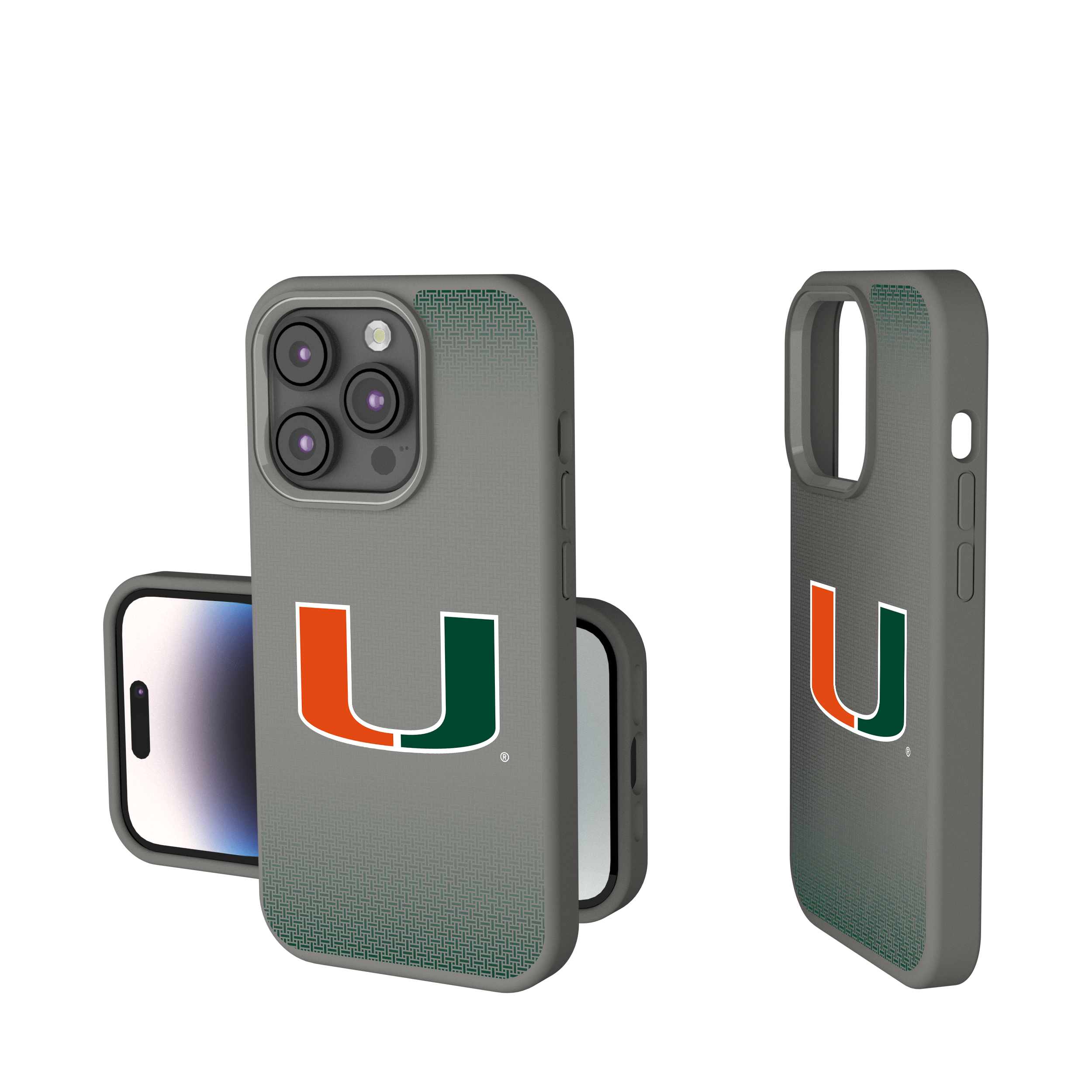 Miami Hurricanes Linen Soft Touch Phone Case