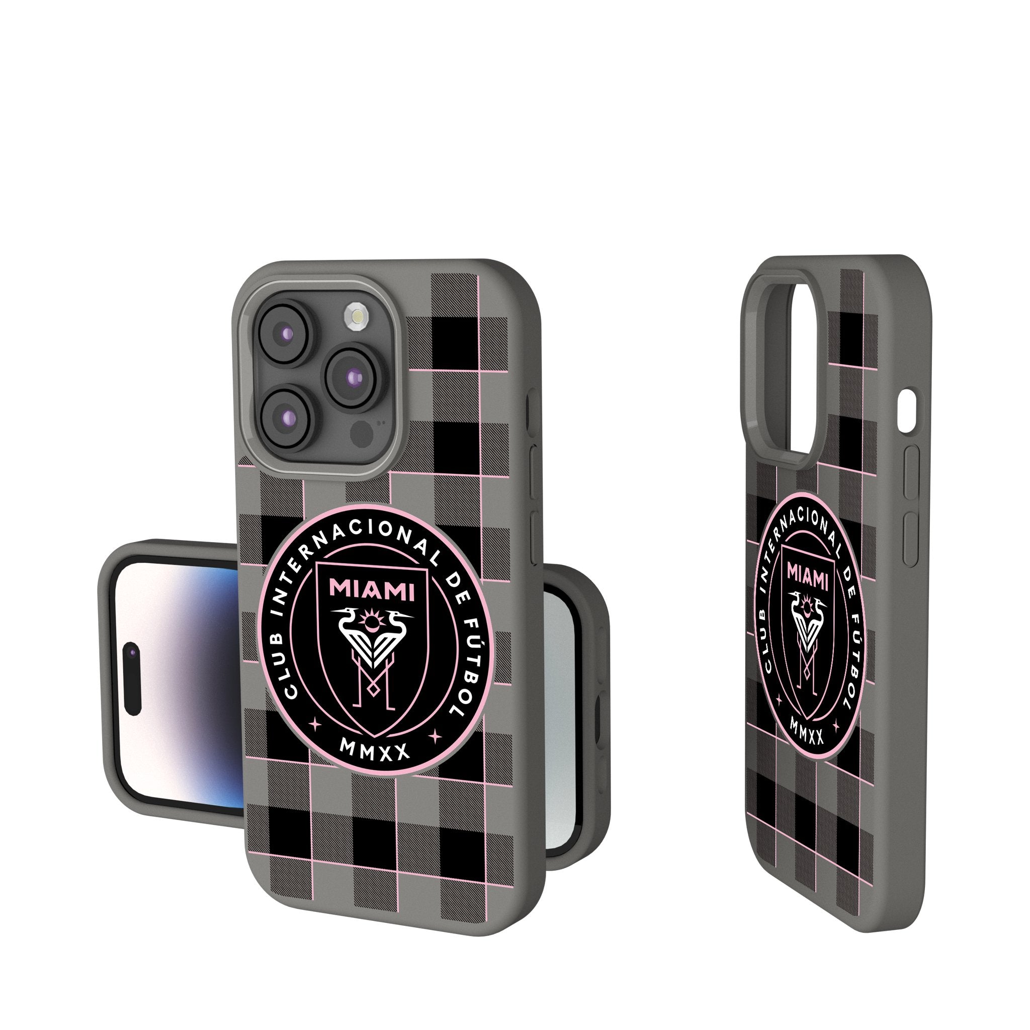 Inter Miami CF  Plaid Soft Touch Phone Case