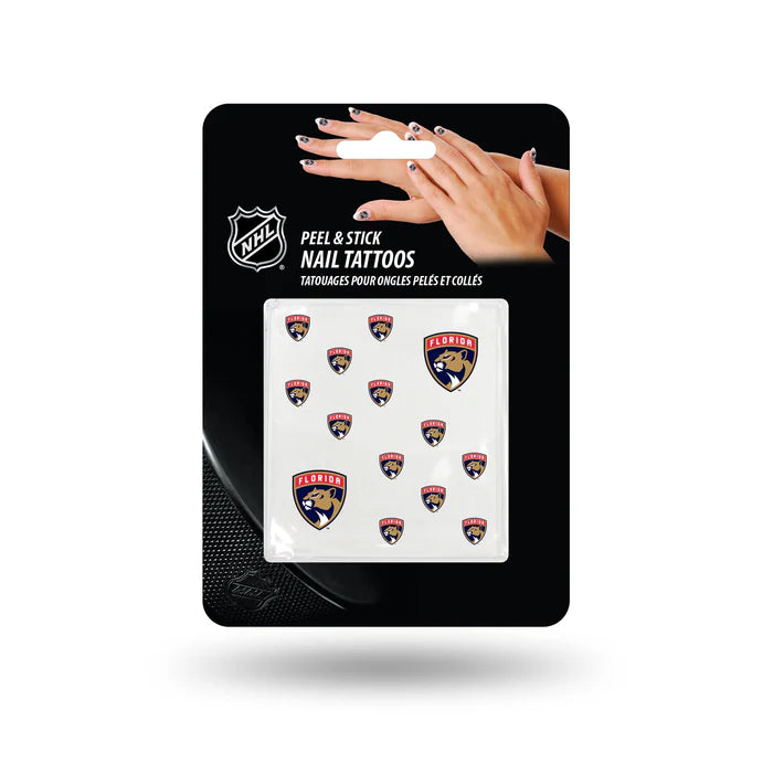 Florida Panthers Peel & Stick Nail Tattoos