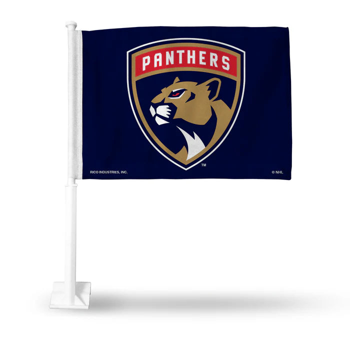 Florida Panthers Car Flag - Navy