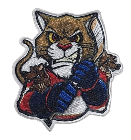 Florida Panthers and Rats FotoPatch Mascot Hockey Iron On Patch - 3"