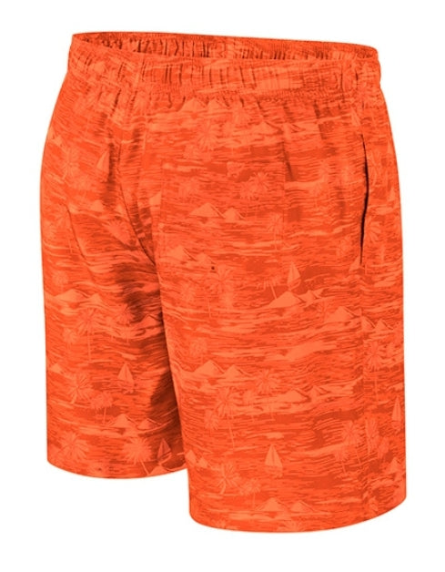 Miami Hurricanes Colosseum Ozark Swim Trunks - Orange