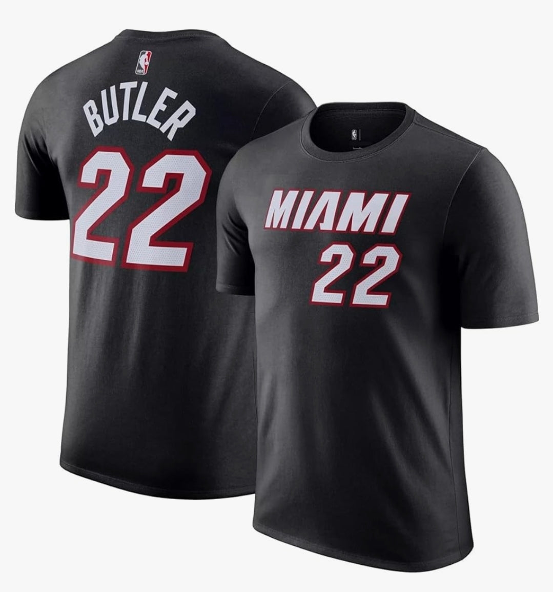 Miami Heat Youth Jimmy Butler Name & Number T-Shirt - Black