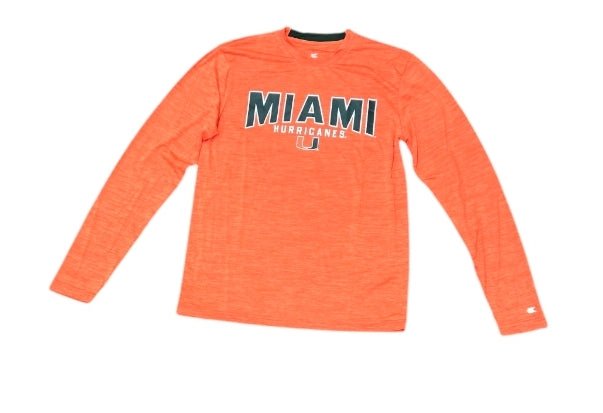 Miami Hurricanes Colosseum Dozer L/S T-shirt - Orange