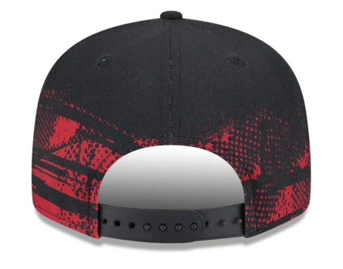 Miami Heat New Era Tip-Off 9Fifty Snapback Hat - Black/Red