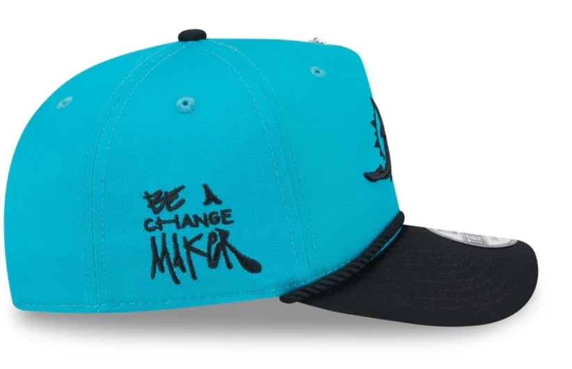 Miami Dolphins New Era 2024 Inspire Change 'The Golfer' Snapback Hat - Aqua/Black