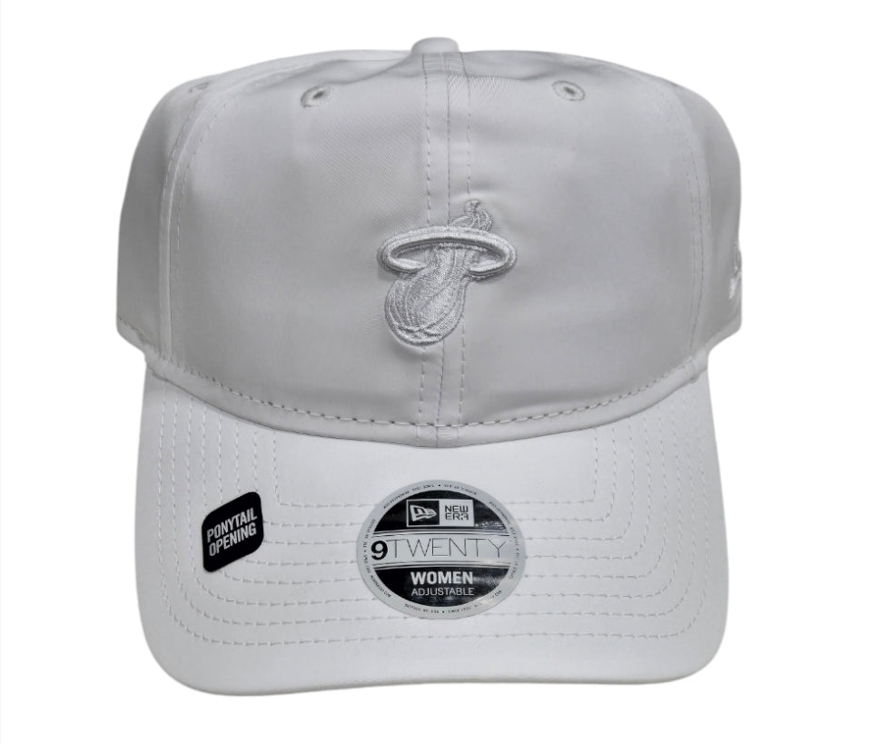 Miami Heat New Era Womens Functional Pony Tail 9Twenty Hat - White