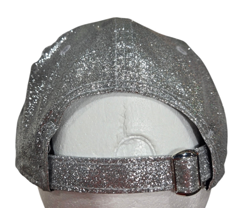 Miami Heat New Era Women's 9FORTY Sparkly Adjustable Hat - Silver