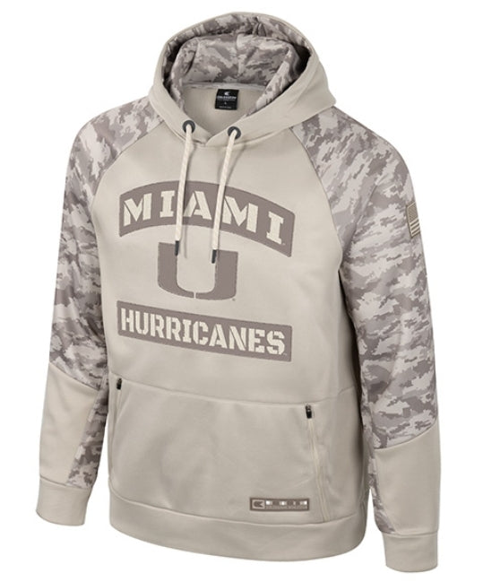 Miami Hurricanes Colosseum Mojave Fleece Pullover Hoodie - Natural