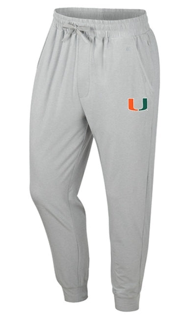 Miami Hurricanes Colosseum Oh, Snap Jogger Leggings - Light Grey