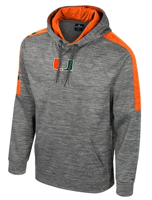 Miami Hurricanes Colosseum Dozer Pullover Hoodie - Nickel Grey