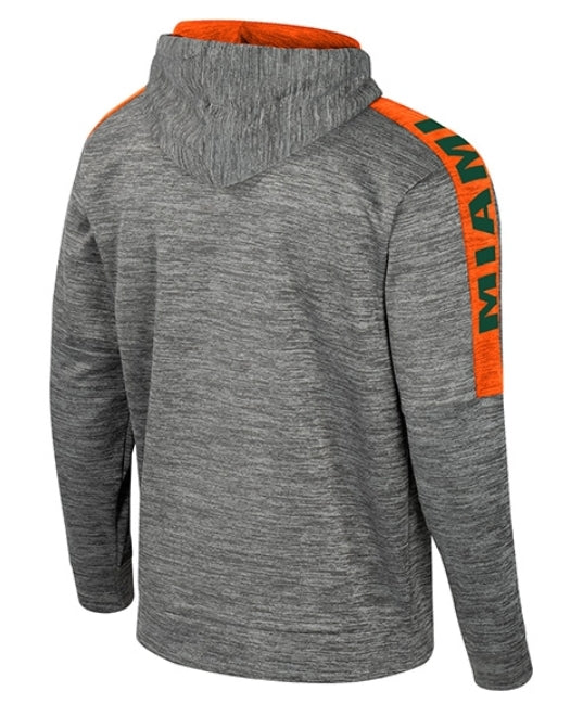 Miami Hurricanes Colosseum Dozer Pullover Hoodie - Nickel Grey