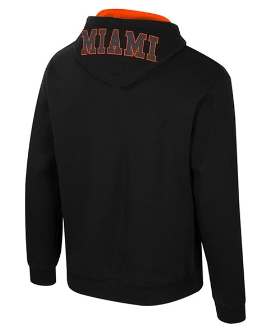 Miami Hurricanes Colosseum Bioelectric Pullover Fleece Hoodie - Black