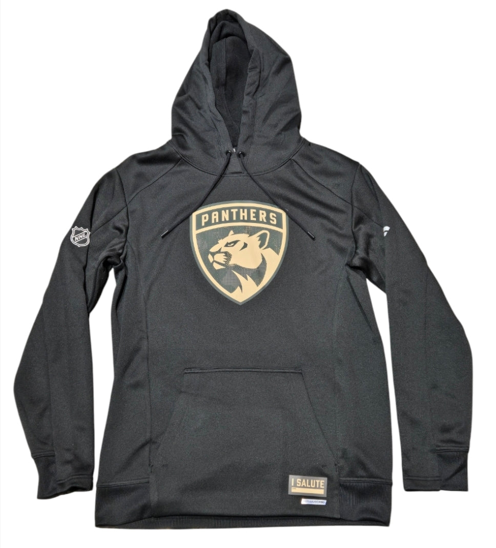 Florida Panthers Fanatics Branded Military Appreciation Authentic Pro Pullover Hoodie - Black