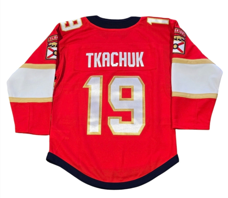 Florida Panthers Matthew Tkachuk Youth Premiere Home Jersey - Red