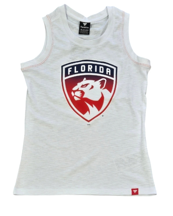 Florida Panthers Fanatics Women's Primary Logo Activate Tank Top - White