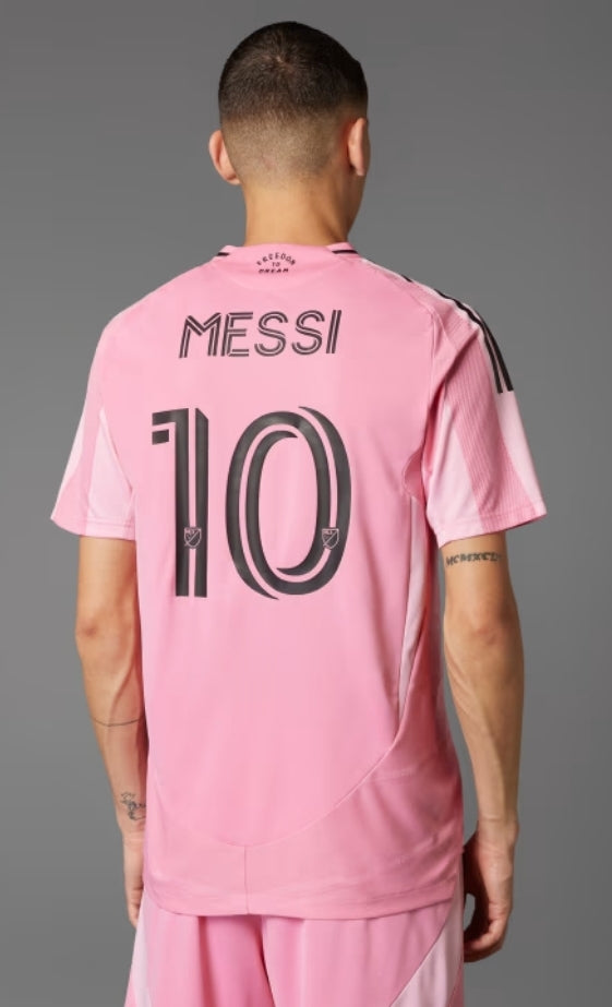 Lionel Messi Inter Miami CF adidas 2025 Euforia Authentic Player Jersey - Light Pink