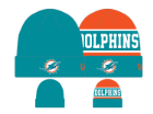 Miami Dolphins New Era Toddler/Youth Reversible Knit Cap - Aqua/Orange