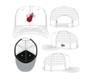 Miami Heat New Era 9Seventy Perforated Stretch-Snap Hat - White