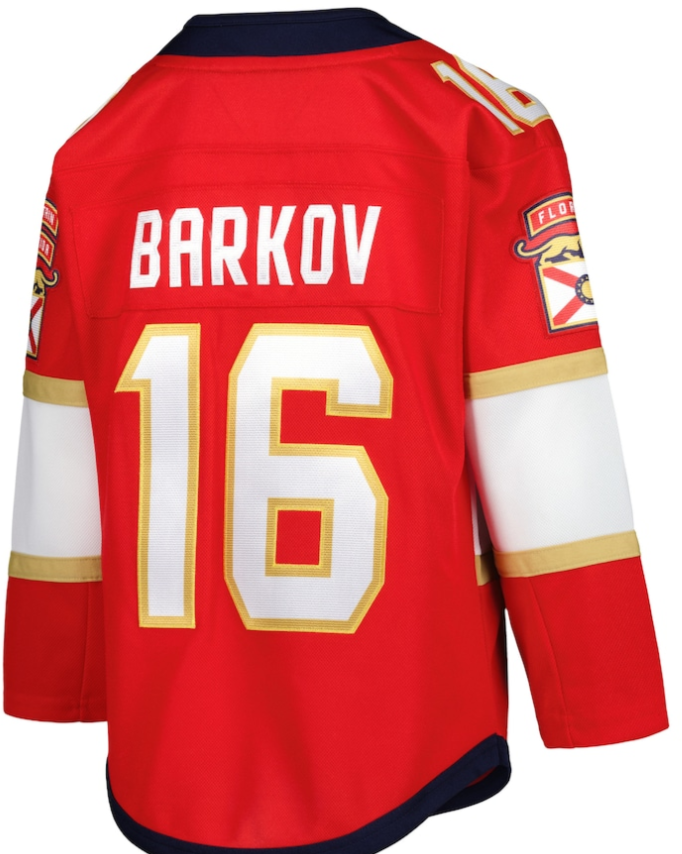 Florida Panthers Aleksander Barkov Youth Premiere Home Jersey - Red