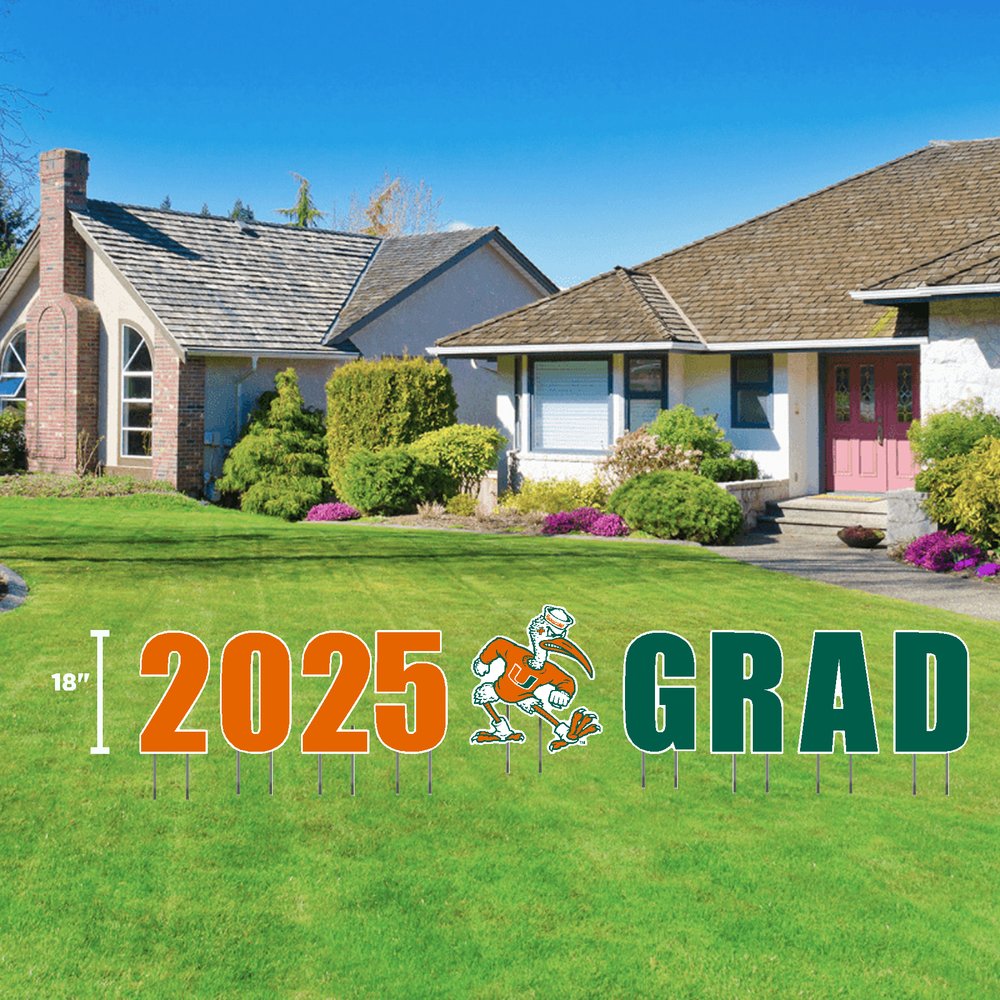 Miami Hurricanes 2025 Sebastian Grad Lawn Display